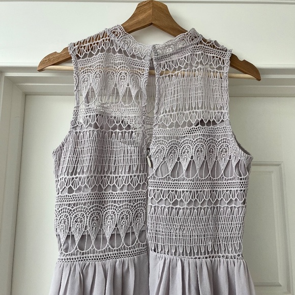Light Mauve Woven Top Dress - Picture 5 of 6